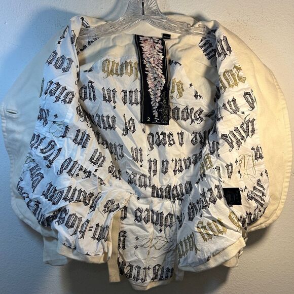 GWEN STEFANI L.A.M.B. LADIES BLAZER JACKET 2 buttercream capsule 90s career y2k - Picture 6 of 15